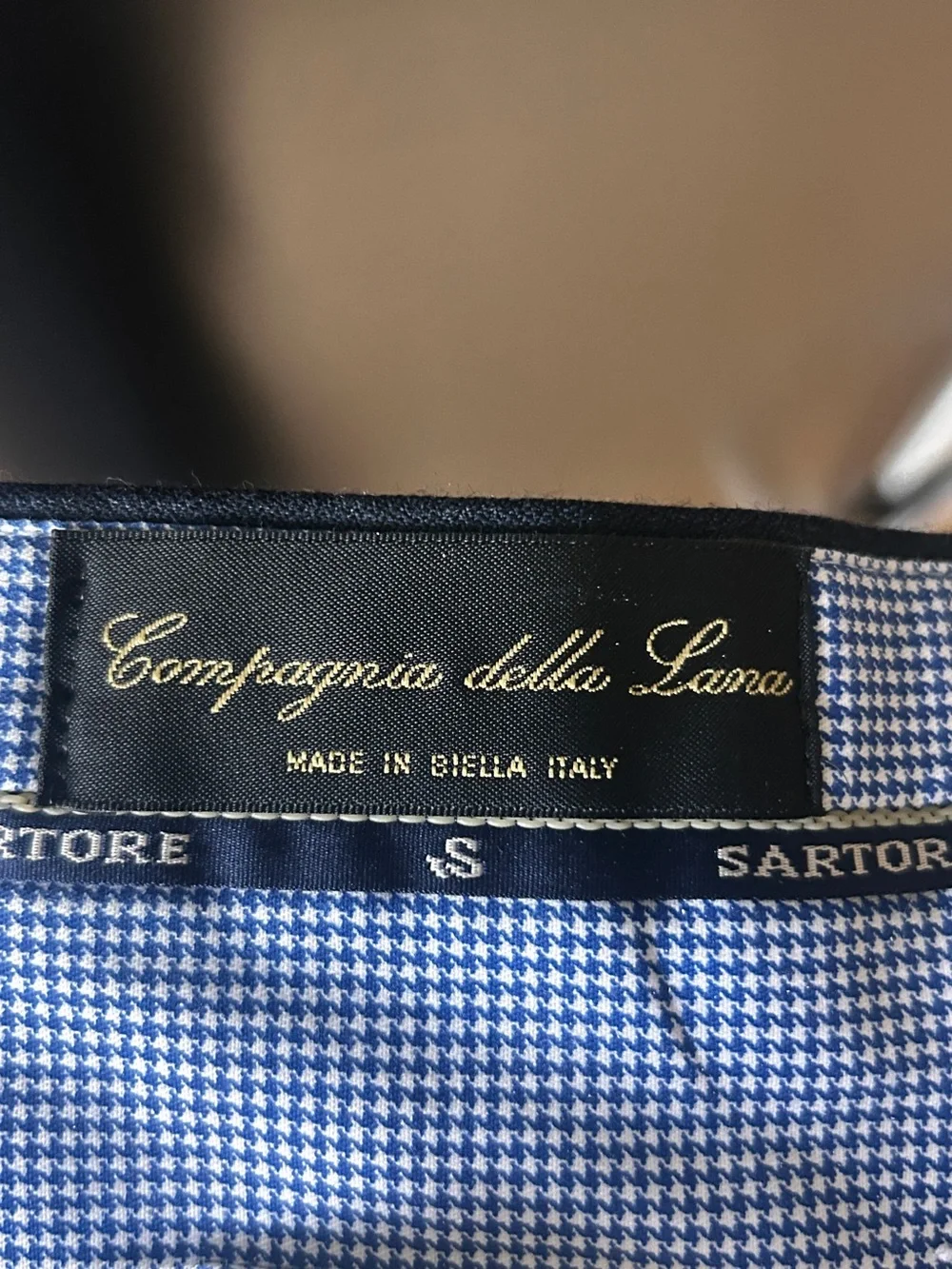 Compagnia della Lana Italian Virgin Wool Dress Pants Navy 40x35 Made in Italy